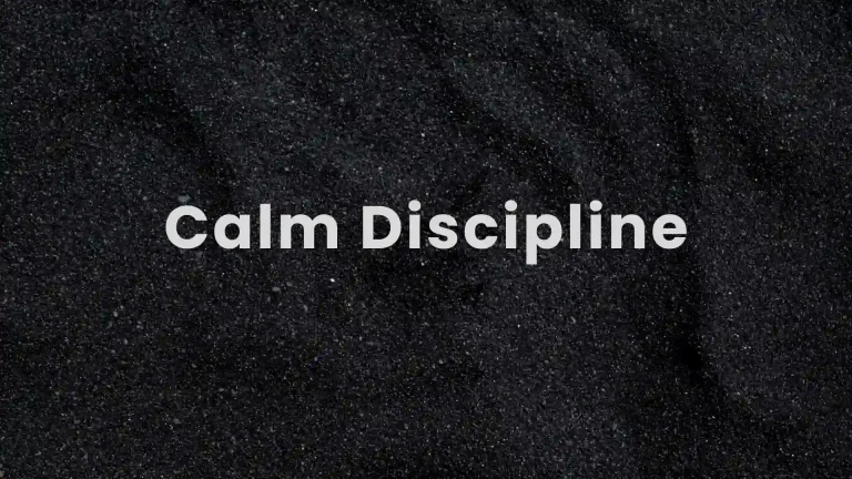 Calm Discipline